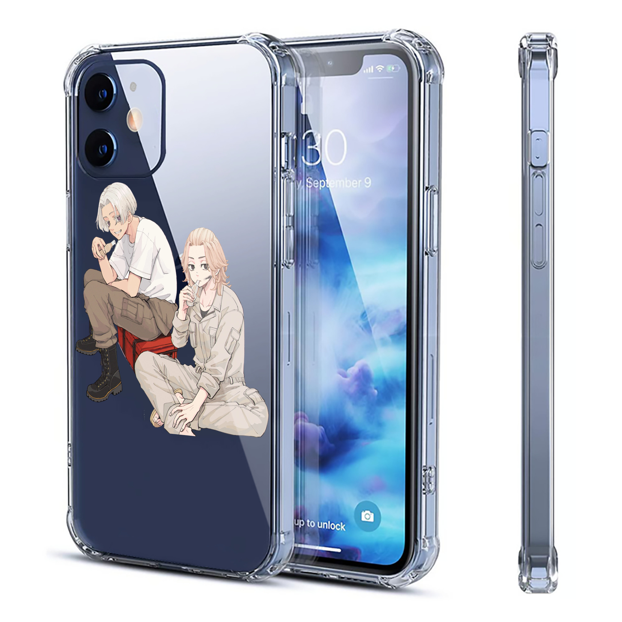 （画像用） 東京リベンジャーズ Tokyo Revengers 【iPhone 12シリーズ対応】透明スマホケース（クリアソフトケース）